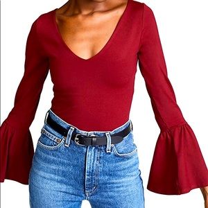 Susana Monaco Bell Sleeve Top